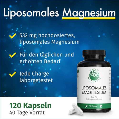 Green Naturals Magnesiumcitrat liposomal veg.Kapseln  - 2