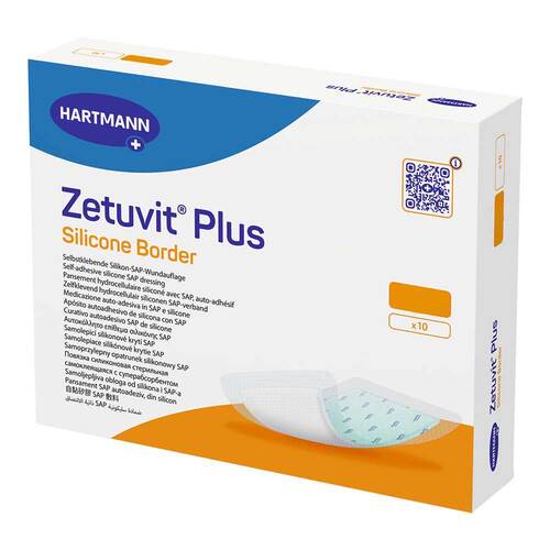 Zetuvit Plus Silicone Border steril 20X25 cm - 1