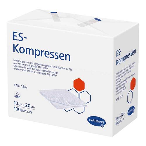 ES-Kompressen unsteril 10x20 cm 12fach - 1