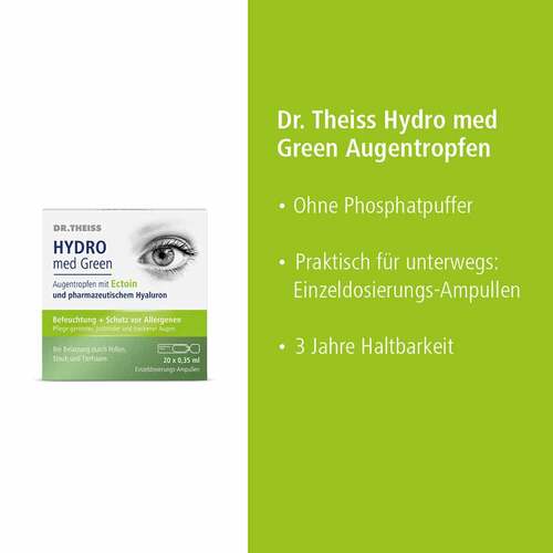 Dr. Theiss Hydro med Green Augentropfen Einzeldosis Ampullen  - 5