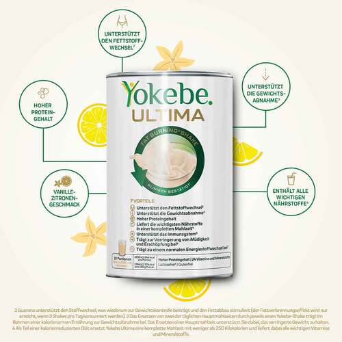 Yokebe Ultima Fat Burning Shake Pulver NF - 4