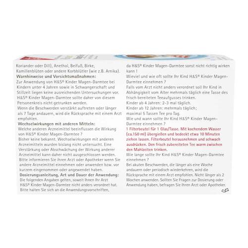 H&S Kinder Magen-Darmtee Filterbeutel - 2