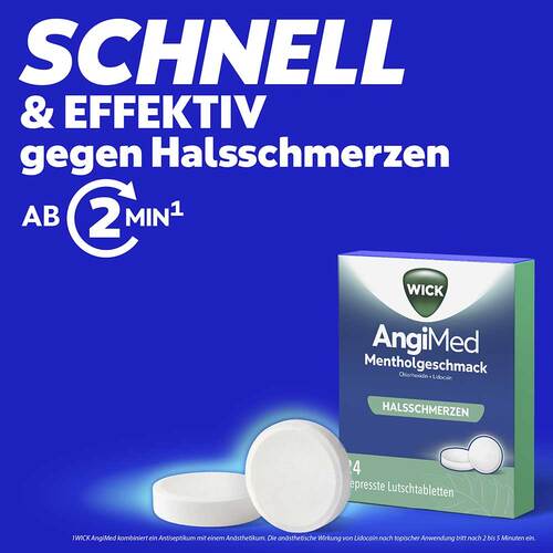 WICK Angimed Mentholgeschmack 5 mg / 1 mg Lutschtab. - 2