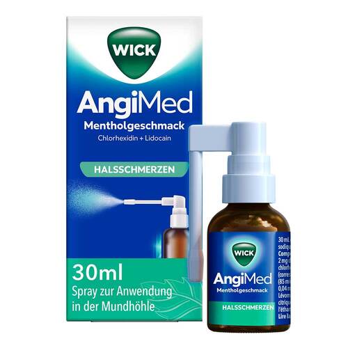 WICK Angimed Mentholgeschmack 2mg / ml + 0,5mg / ml Spr. - 1