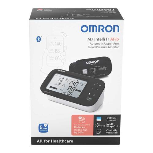 Omron M7 Intelli IT Afib Oberarm Blutdruckmessger. - 2