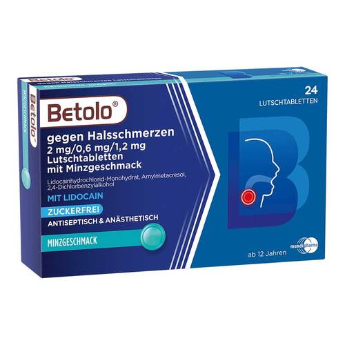 Betolo® gegen Halsschmerzen Lutschtabletten Minzgeschmack - 1