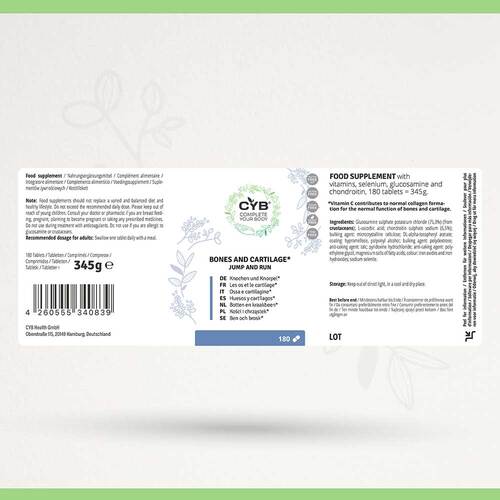 Cyb Knochen &amp; Knorpel Komplex Selen + Vit.B6 + C Tabletten  - 5