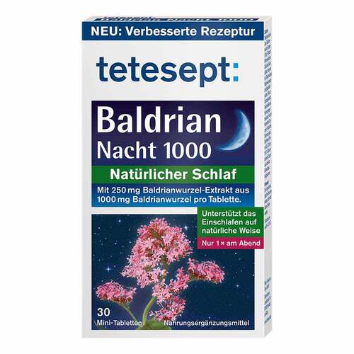 Tetesept Baldrian Nacht 1000 Tabletten - 1