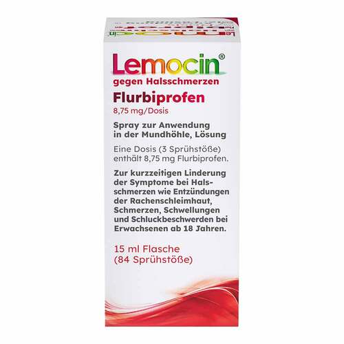 Lemocin Flurbiprofen 8,75mg / Dosis Spray zur Anwendung in der Mundh&ouml;hle - 2