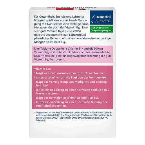 Doppelherz Vitamin B12 500 Tabletten - 4
