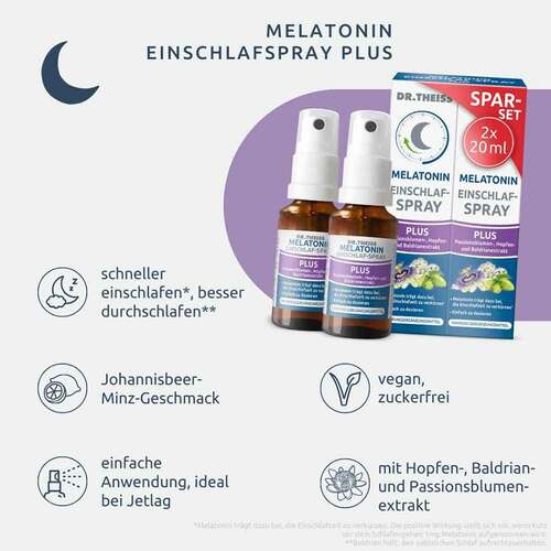 Dr. Theiss Melatonin Einschlaf-Spray Plus Spar-Set - 2