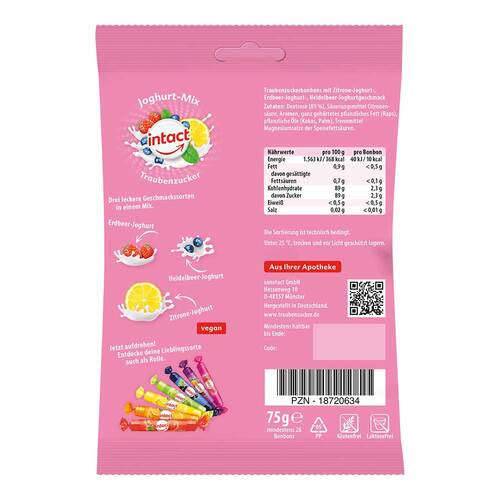 Intact Traubenzucker Beutel Joghurt-Mix - 2