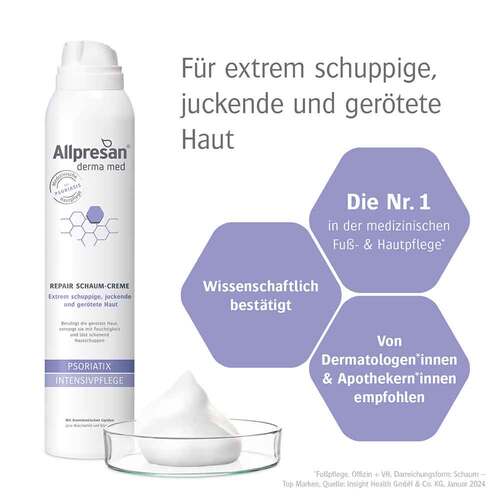 Allpresan psoriatix Schaumcreme f. extrem schuppige, juckende, ger&ouml;tete Haut - 2