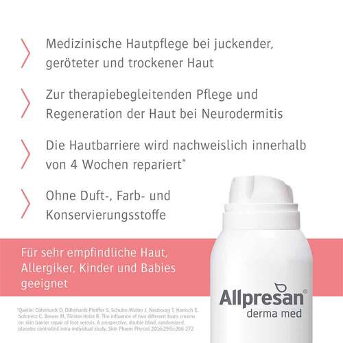 Allpresan atopix Schaumcreme f&uuml;r juckende, ger&ouml;tete, trockene Haut - 3