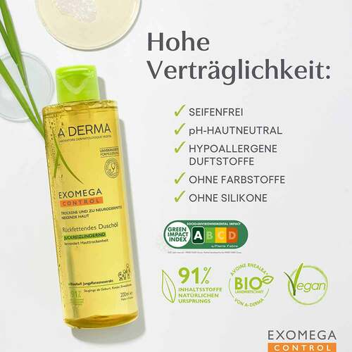 A-Derma Exomega Control Dusch&ouml;l r&uuml;ckfettend - 5