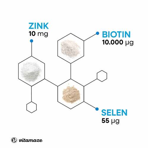 Biotin 10 mg hochdosiert + Zink + Selen Tabletten - 2