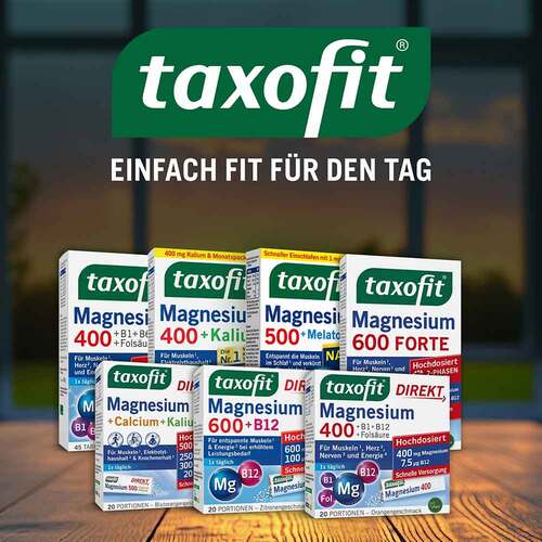 Taxofit Magnesium 500 Nacht + Melatonin Tabletten - 7