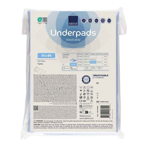 Abena Underpads washable 75x85cm mit Klapp. - 1