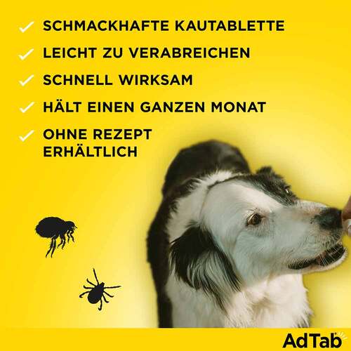 AdTab™ Kautabletten f&uuml;r sehr kleine Hunde 56 mg 1,3 bis 2,5 kg - 4