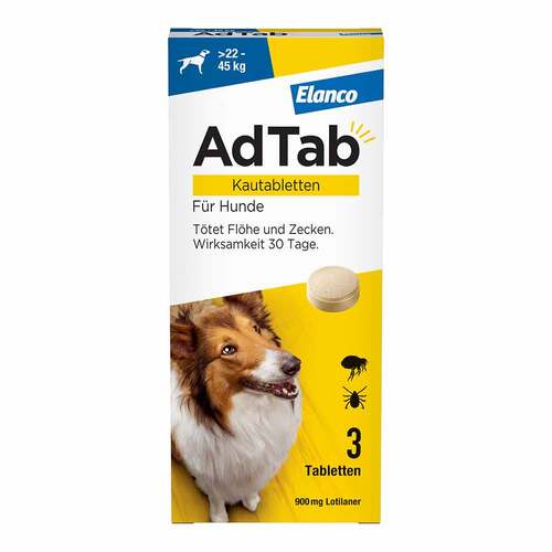 AdTab™ Kautabletten f&uuml;r extra gro&szlig;e Hunde 900 mg 22 bis 45 kg - 1