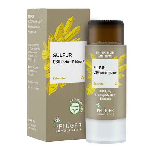 Sulfur C30 Globuli Pfl&uuml;ger Dosierspender - 1