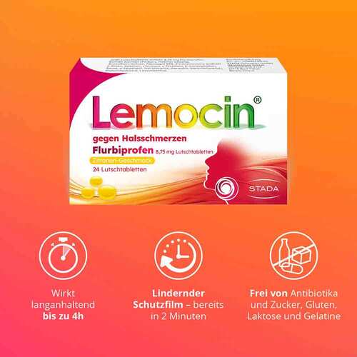 Lemocin gegen Halsschm.Flurbiprofen 8,75 mg Lut. - 4