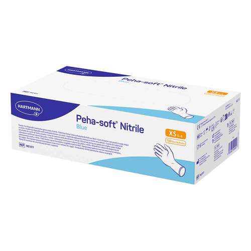 Peha-Soft nitrile blue Untersuchungshandschuhe unsteril pf XS - 1