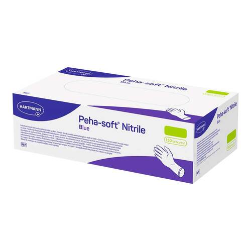 Peha-Soft nitrile blue Untersuchungshandschuhe unsteril pf S - 1