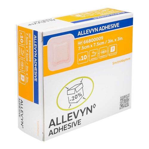 Allevyn Adhesive 7,5x7,5 cm haftende Wundauflage - 1