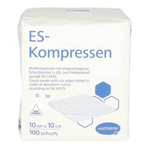 ES-Kompressen unsteril 10x10 cm 12fach - 1