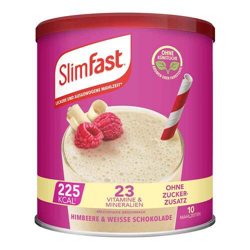 Slim Fast Pulver Himbeere + wei&szlig;e Schokolade - 1