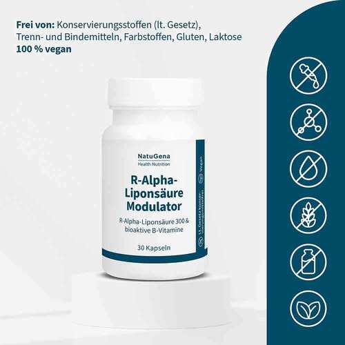 R-Alpha-Lipons&auml;ure 300 + B12 + Fols&auml;ure + Biotin Kapseln - 3