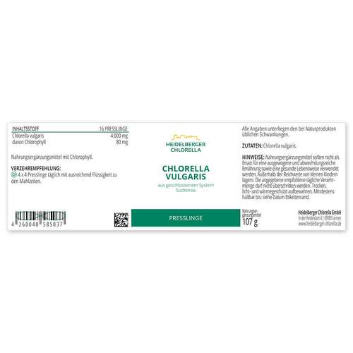 Chlorella Vulgaris Presslinge - 2