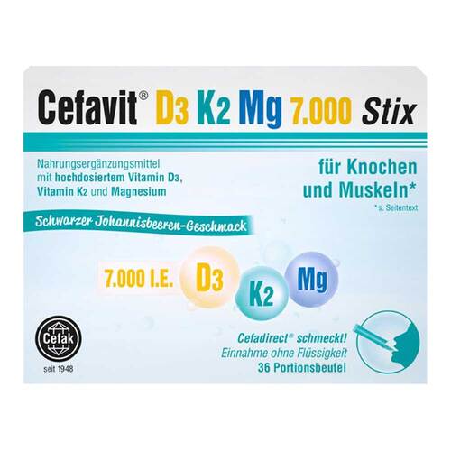 Cefavit D3 K2 Mg 7.000 I.E. Stix Granulat - 1