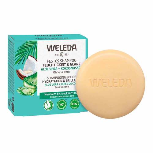 Weleda festes Shampoo Feuchtigkeit &amp; Glanz - 1