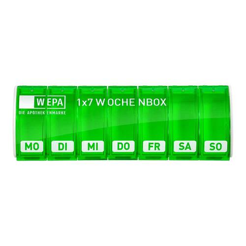 Wepa 1x7 Wochenbox UV-Schutz + gr&uuml;n - 1