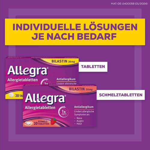 Allegra® Allergietabletten mit Bilastin Schmelztabletten - 4