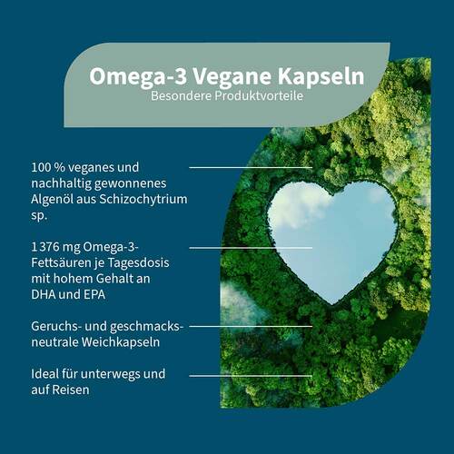Omega-3 Vegan 1376mg 751 DHA 375 EPA Algen&ouml;l Kapseln  - 3