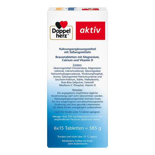 Doppelherz Magnesium + Calcium + D3 Brausetabletten - 3