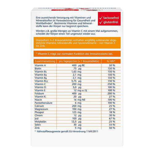 Doppelherz A-Z Multivitamin + Mineralien Brausetabletten  - 4