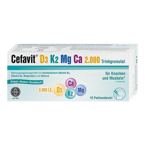 Cefavit D3 K2 Mg Ca 2.000 Trinkgranulat - 1