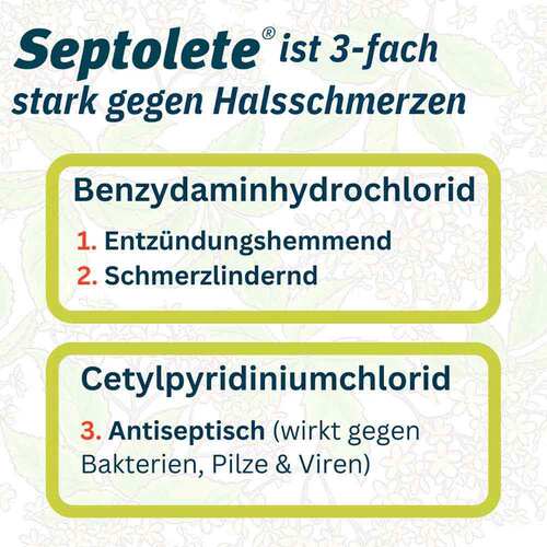 Septolete mit Zitronen-Holunder-Geschmack 3 mg/1 mg Lutschtabletten - 2