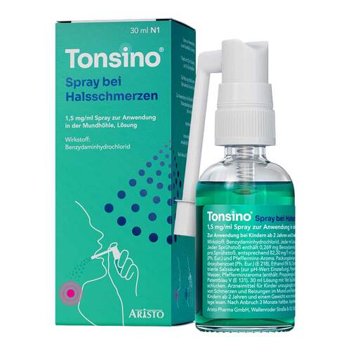 Tonsino Spray bei Halsschmerzen - 1