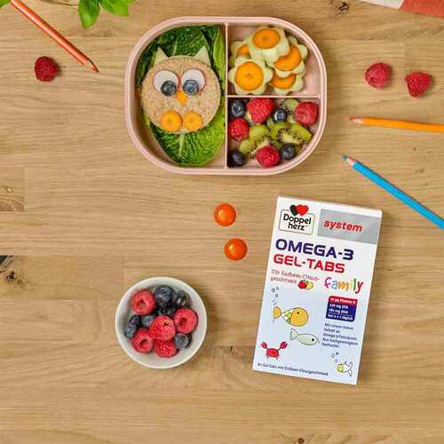 Doppelherz Omega-3 Gel-Tabs family Erdbeer Citrus system - 5
