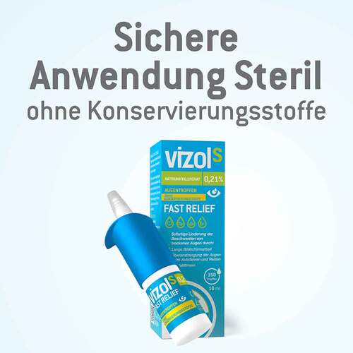 Vizol S 0,21% Fast Relief Augentropfen - 3