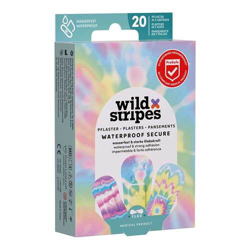 Wild Stripes waterproof secure Rainbow Int Pflaster  - 1