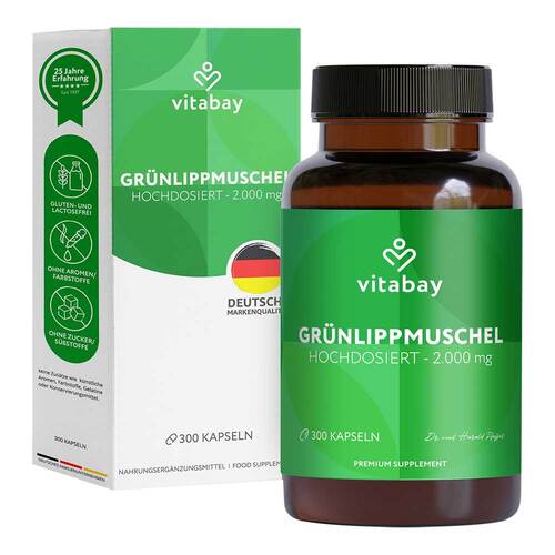 Gr&uuml;nlippmuschel 2000 mg hochdosiert Kapseln - 1