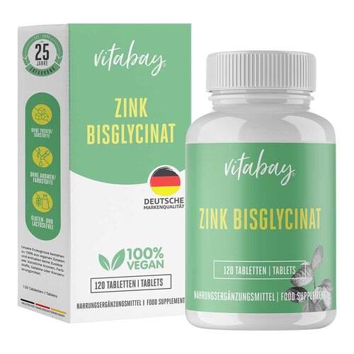 Zink Bisglycinat 25 mg hochdosiert Tabletten - 1