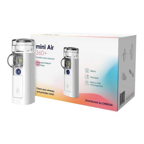 Omron mini Air 360 + Mesh Nebulizer tragbar - 1