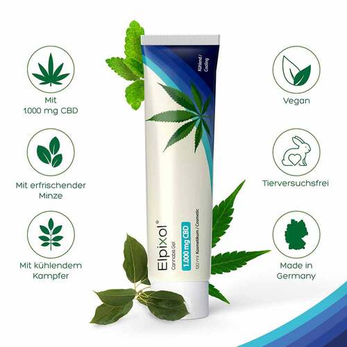 Cannabis Gel 1000 mg Cbd K&uuml;hl Gel Elpixol - 4